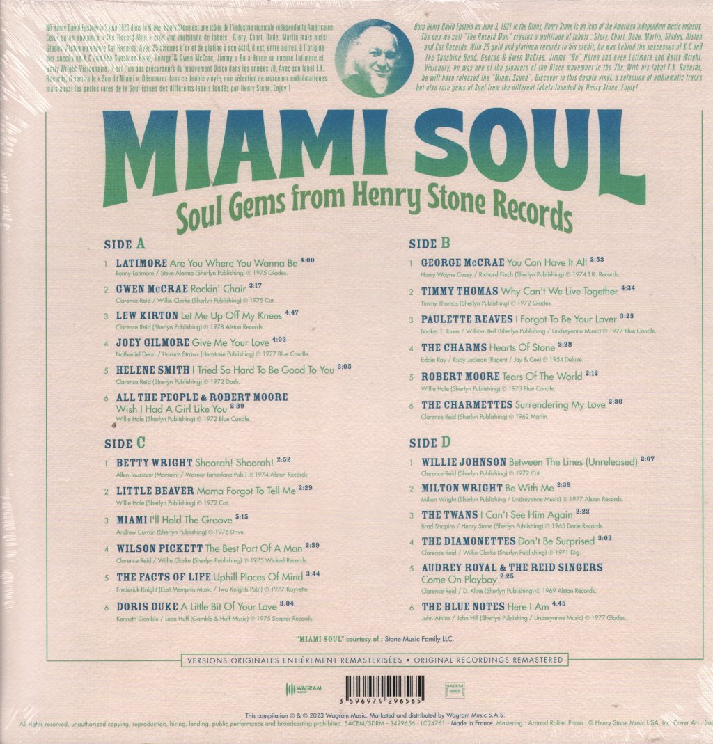 Various Artists - Miami Soul - Soul Gems From Henry Stone Records - Double Lp