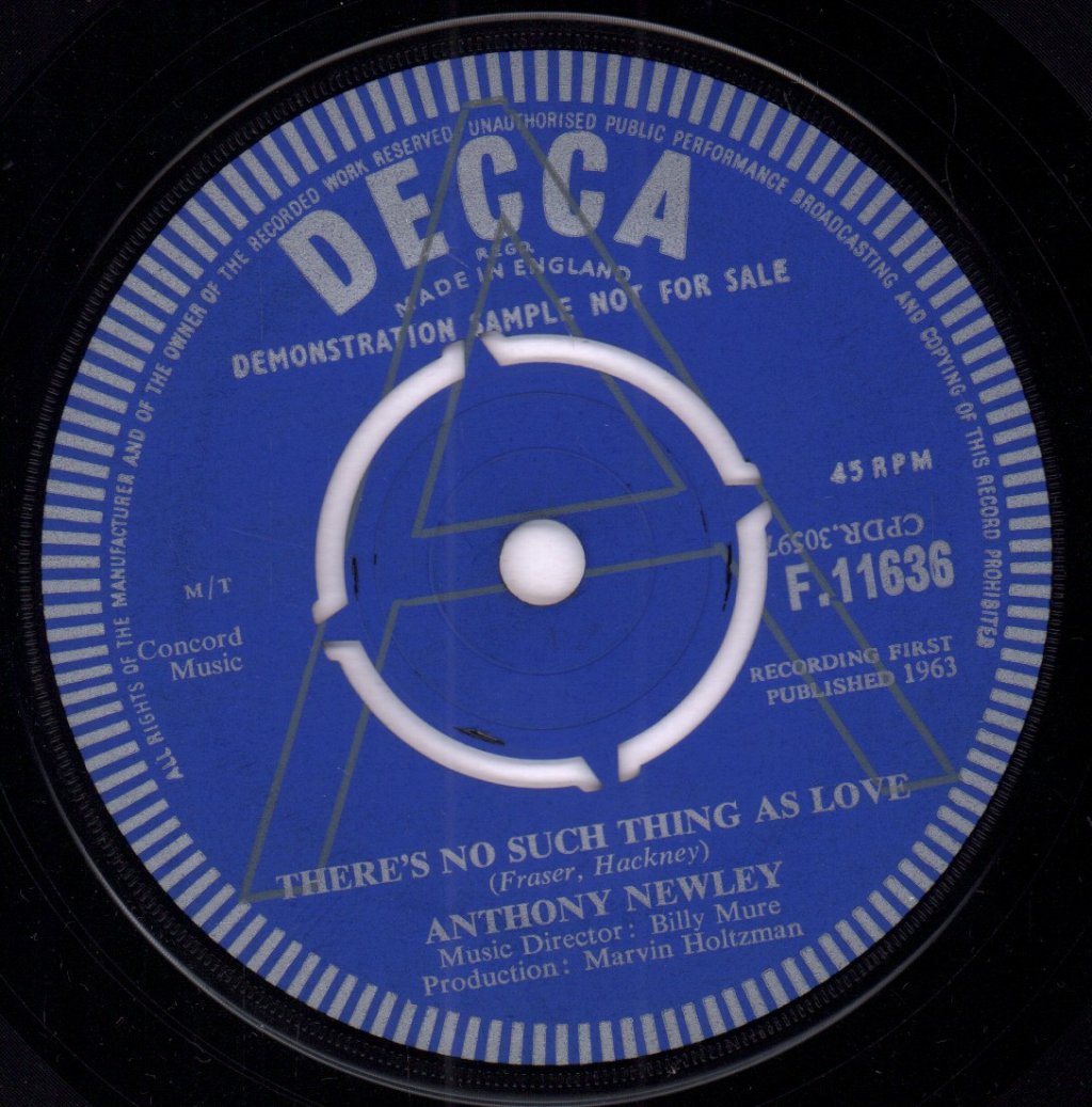 Anthony Newley - There's No Such Thing As Love - 7 Inch