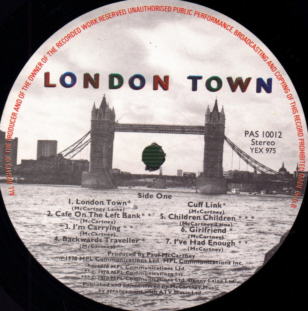 Wings - London Town - Lp