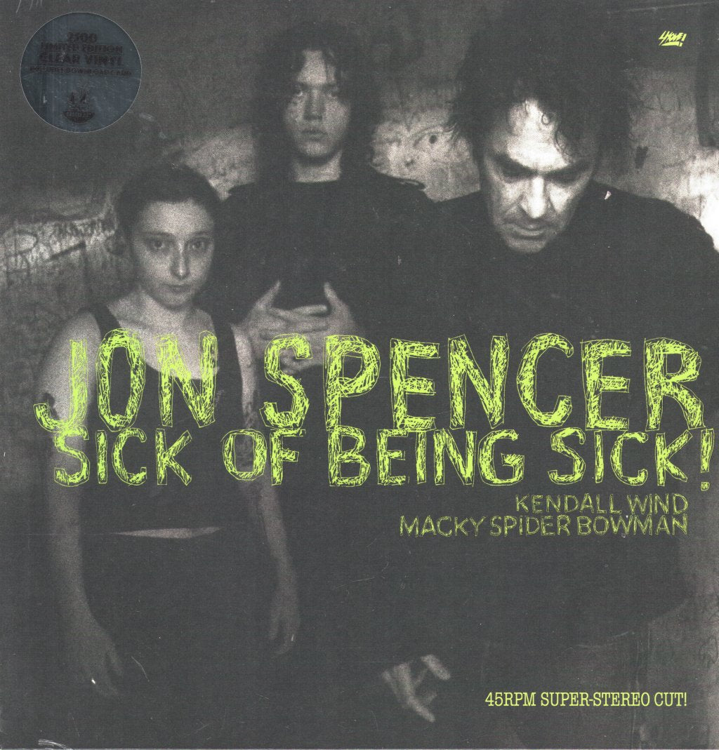 Jon Spencer - Sick of Being Sick! - Lp