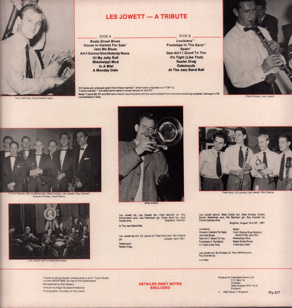 Les Jowett - A Tribute - Lp