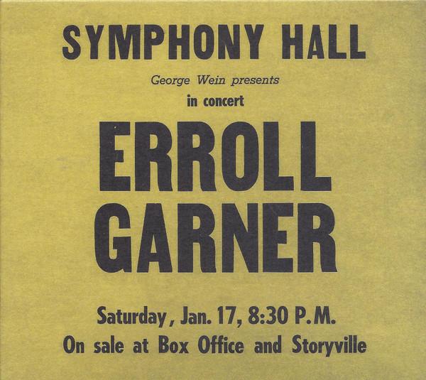 Erroll Garner - Symphony Hall Concert - Cd