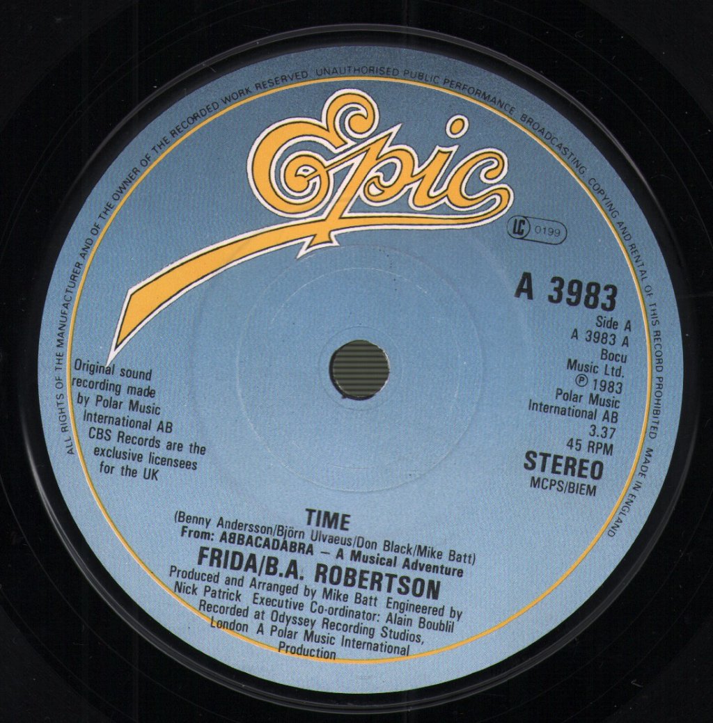 Frida And B.A. Robertson - Time - 7 Inch