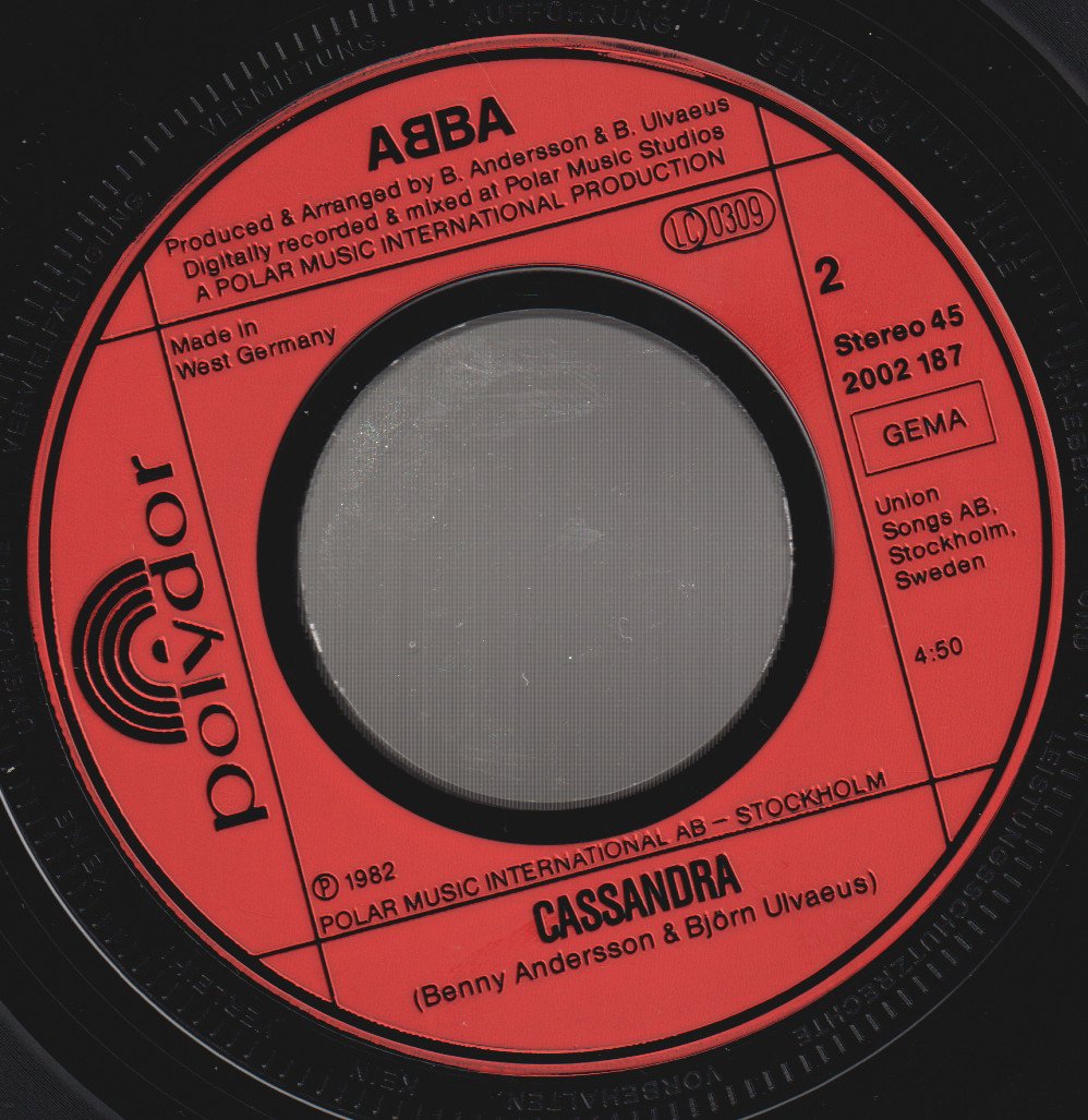 ABBA - Day Before You Came - 7 Inch