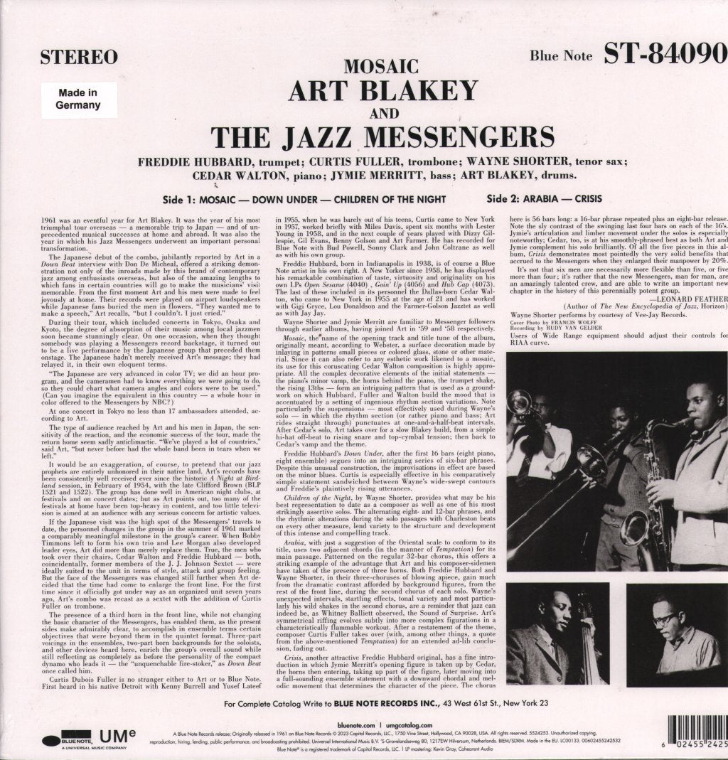 Art Blakey - Mosaic - Lp