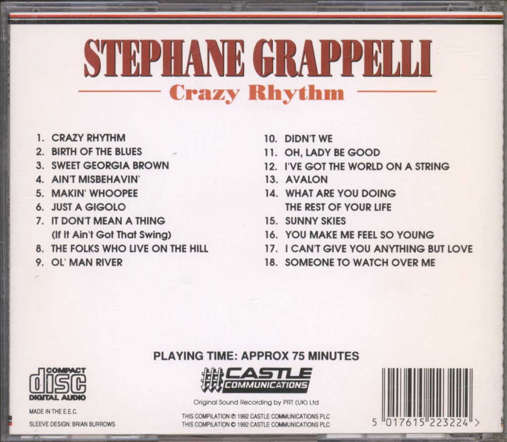 Stéphane Grappelli - Crazy Rhythm - Cd