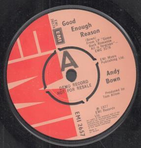 Andy Bown - Good Enough Reason - 7 Inch