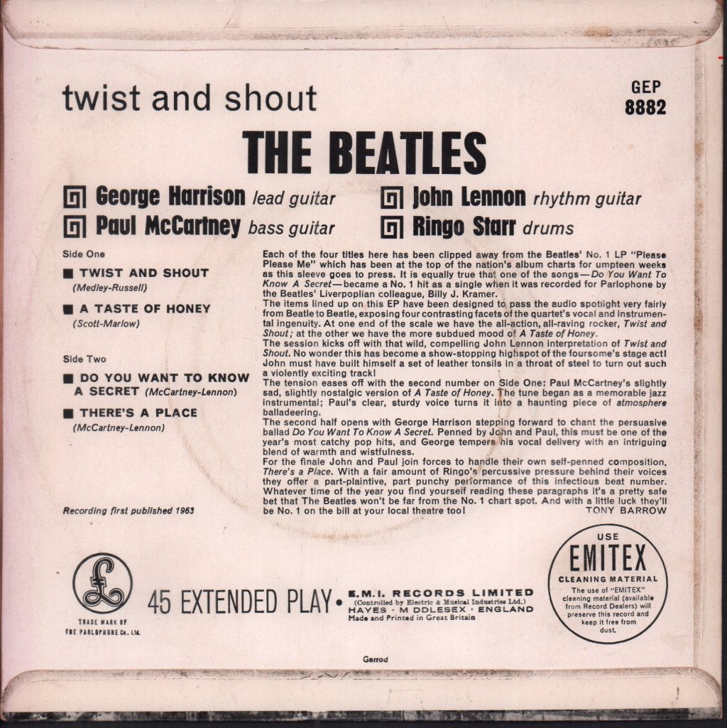 Beatles - Twist And Shout - 7 Inch