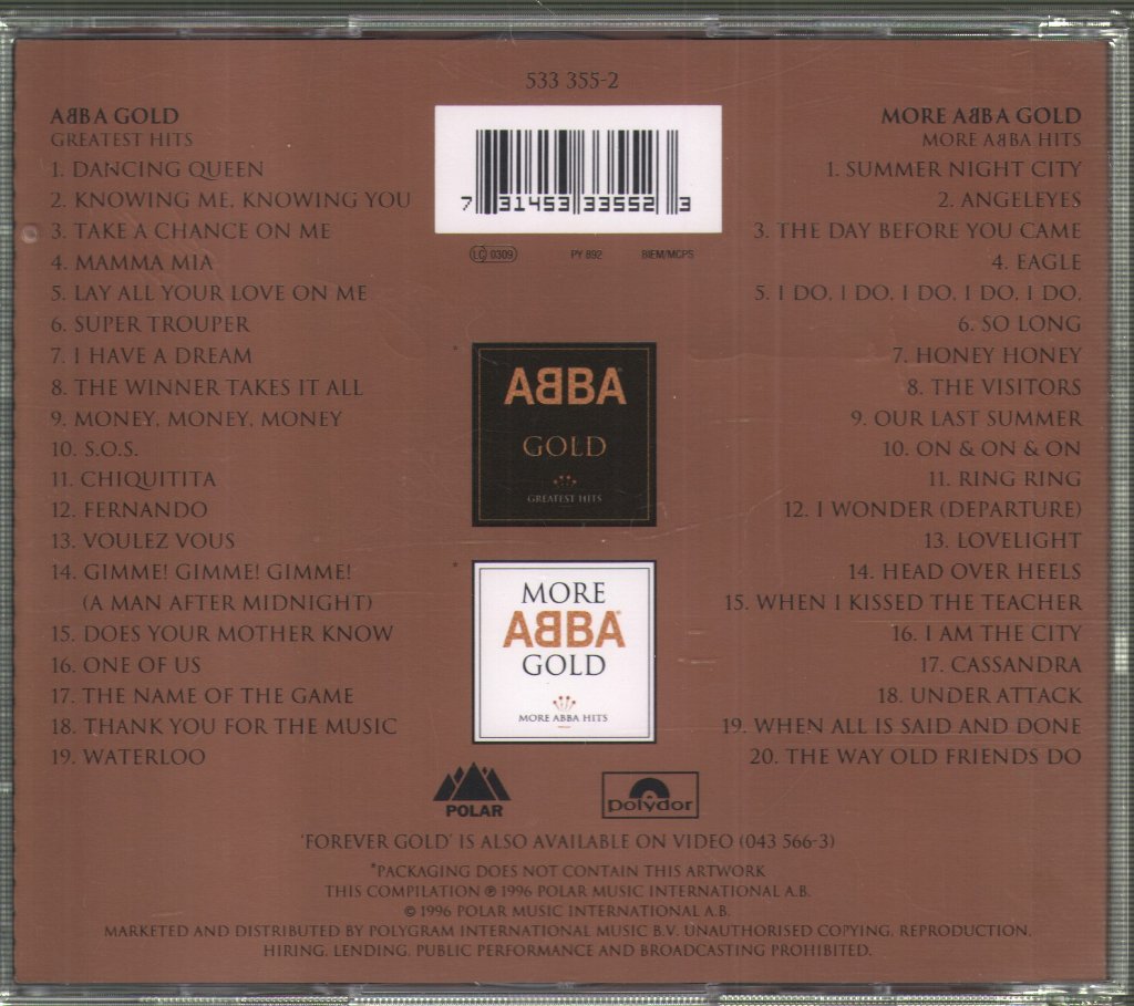 ABBA - Forever Gold - Double Cd