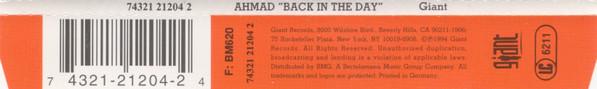 Ahmad - Back In The Day - Cd