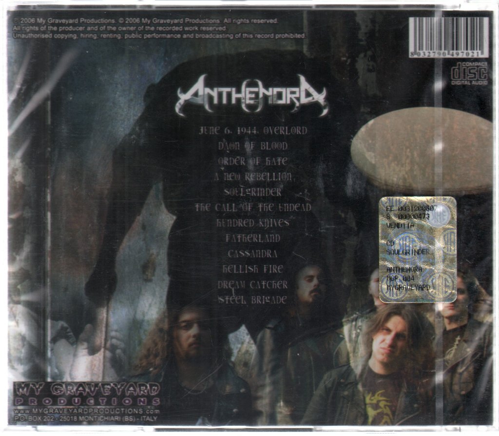 Anthenora - Soulgrinder - Cd