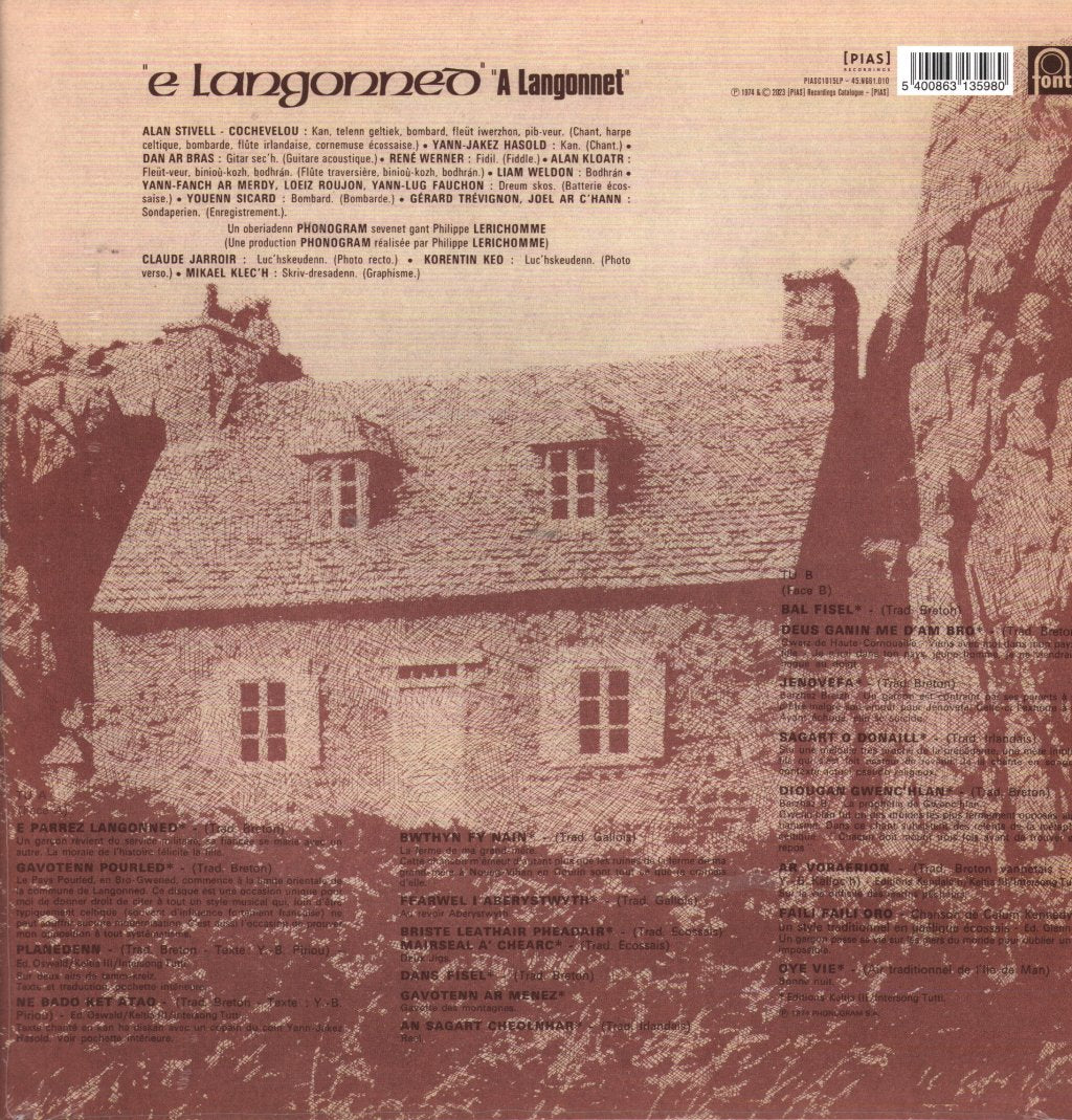 Alan Stivell - E Langonned - Lp