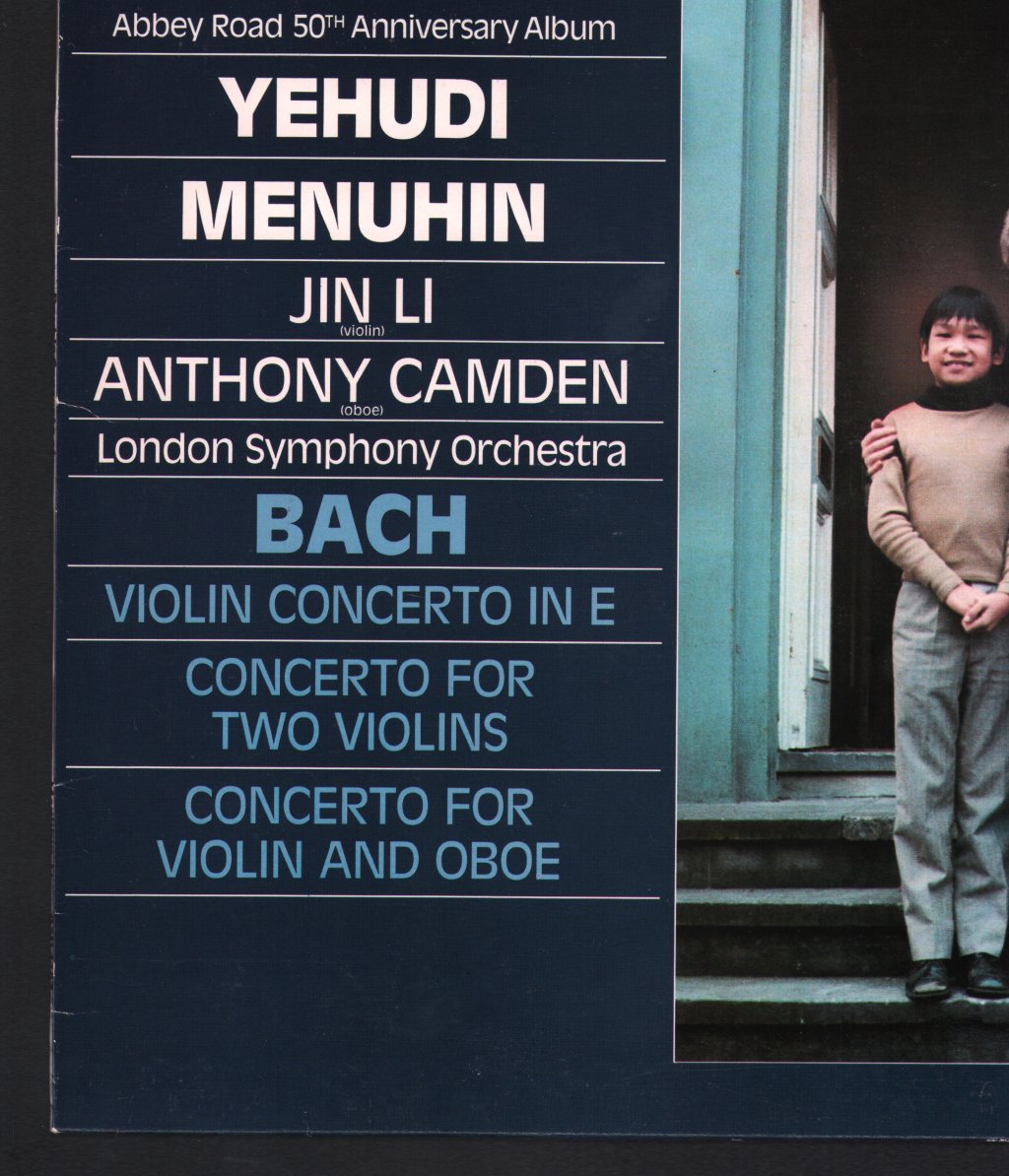 Yehudi Menuhin / Jin Li / Anthony Camden / London Symphony Orchestra - Bach - Violin Concerto In E / Concerto For Two Violins / Concerto For Violin And Oboe - Lp