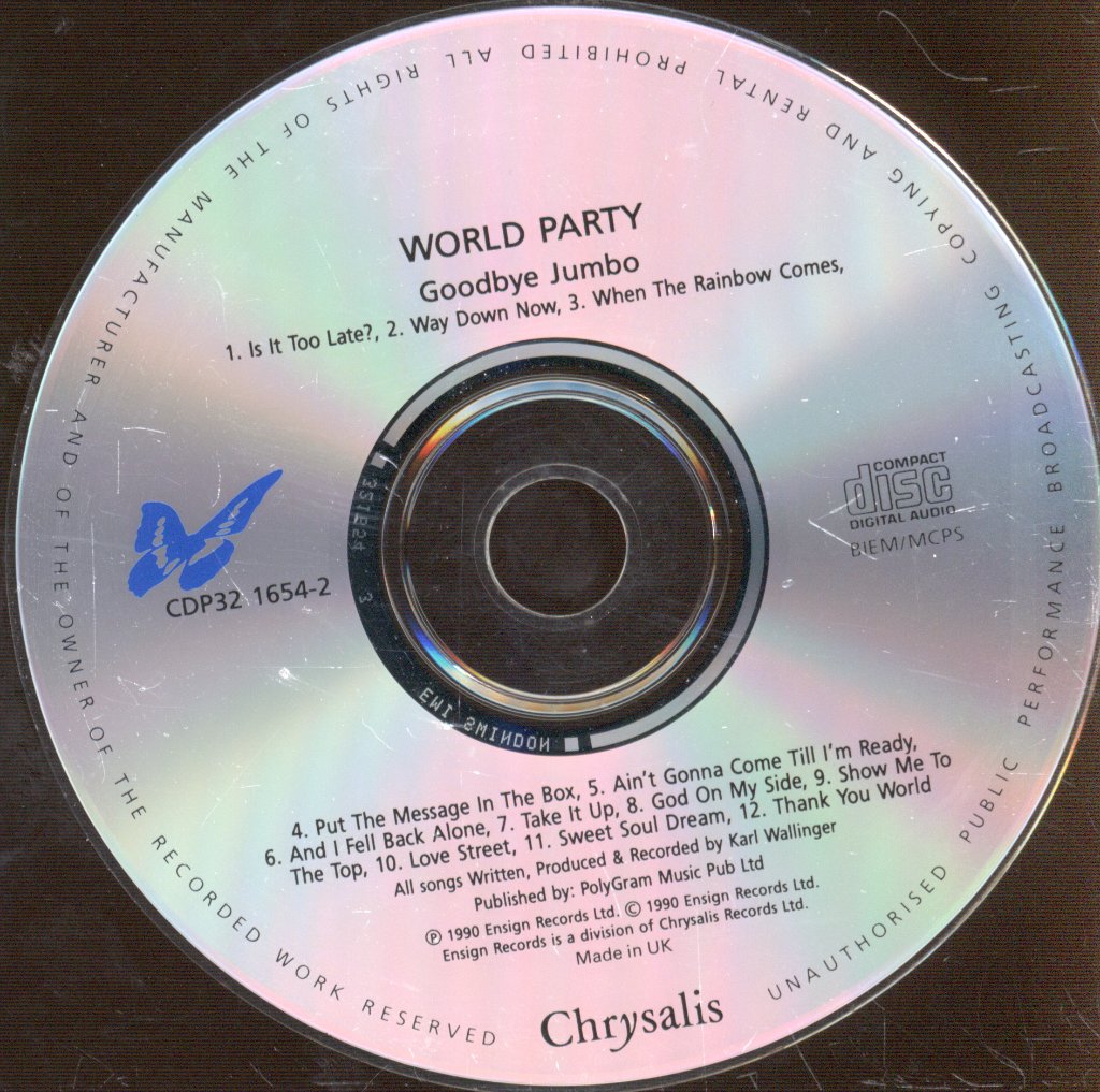 World Party - Goodbye Jumbo - Cd