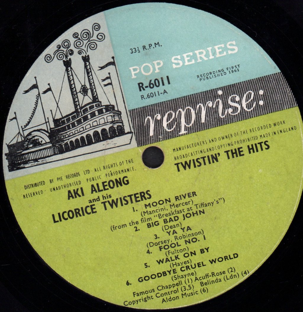 Aki Aleong And His Licorice Twisters - Twistin' The Hits - Lp