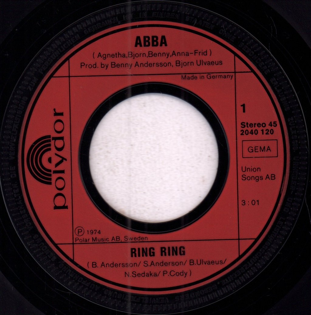 ABBA - Ring Ring - 7 Inch