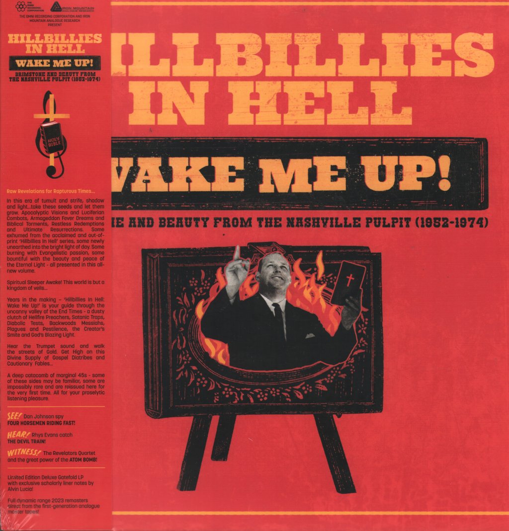 Various Artists - Hillbillies In Hell: Wake Me Up! Brimstone And Beauty From The Nashville Pulpit (1952-1974) - Lp