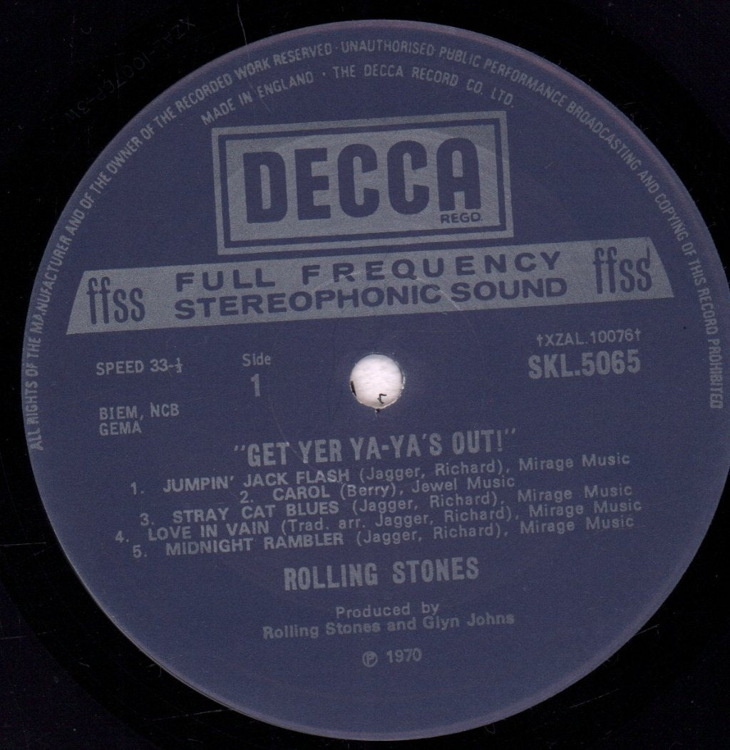 Rolling Stones - Get Yer Ya-Ya's Out - Lp