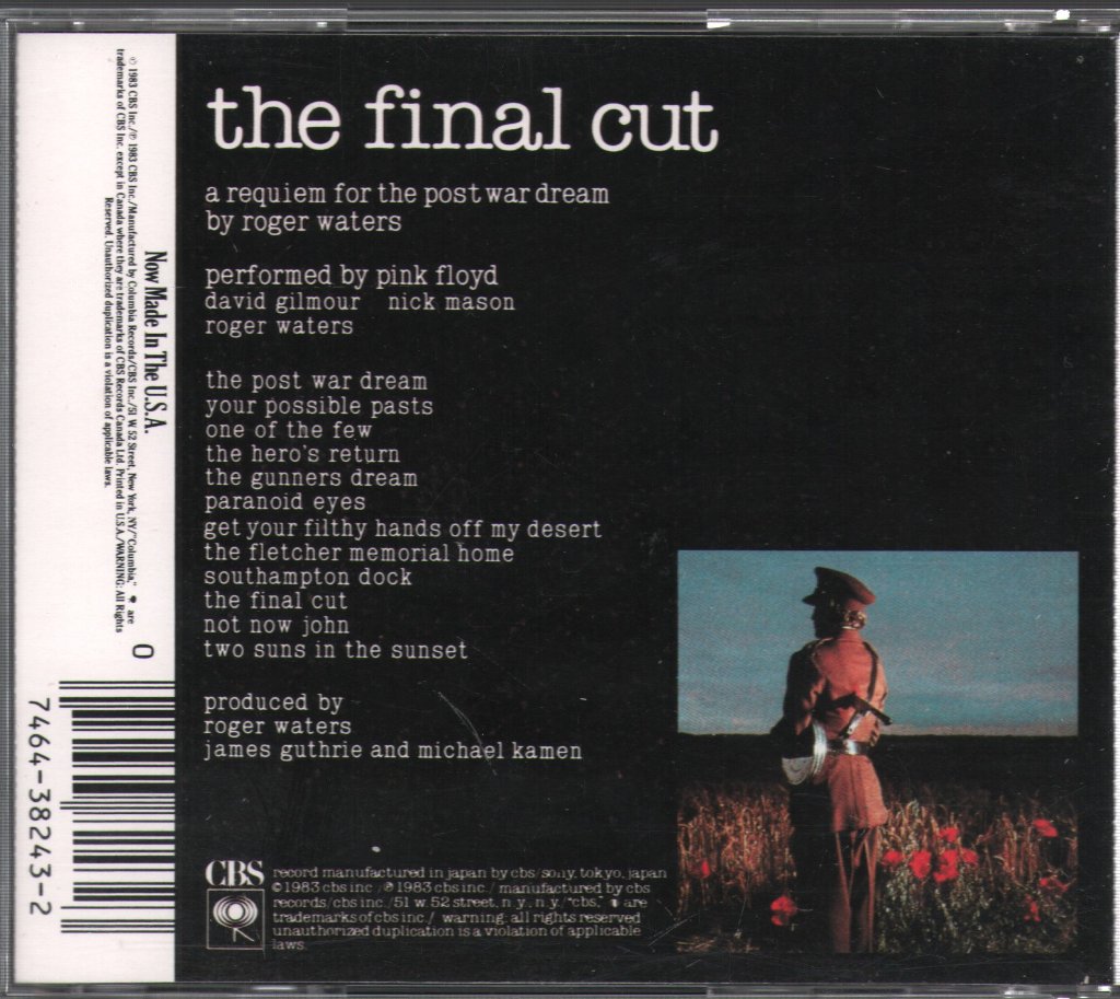 Pink Floyd - Final Cut - Cd