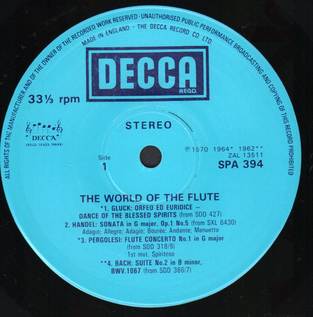 World Of The Flute - World Of The Flute - Lp