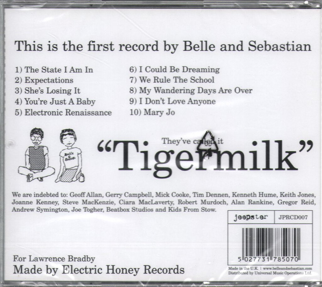 Belle And Sebastian - Tigermilk - Cd