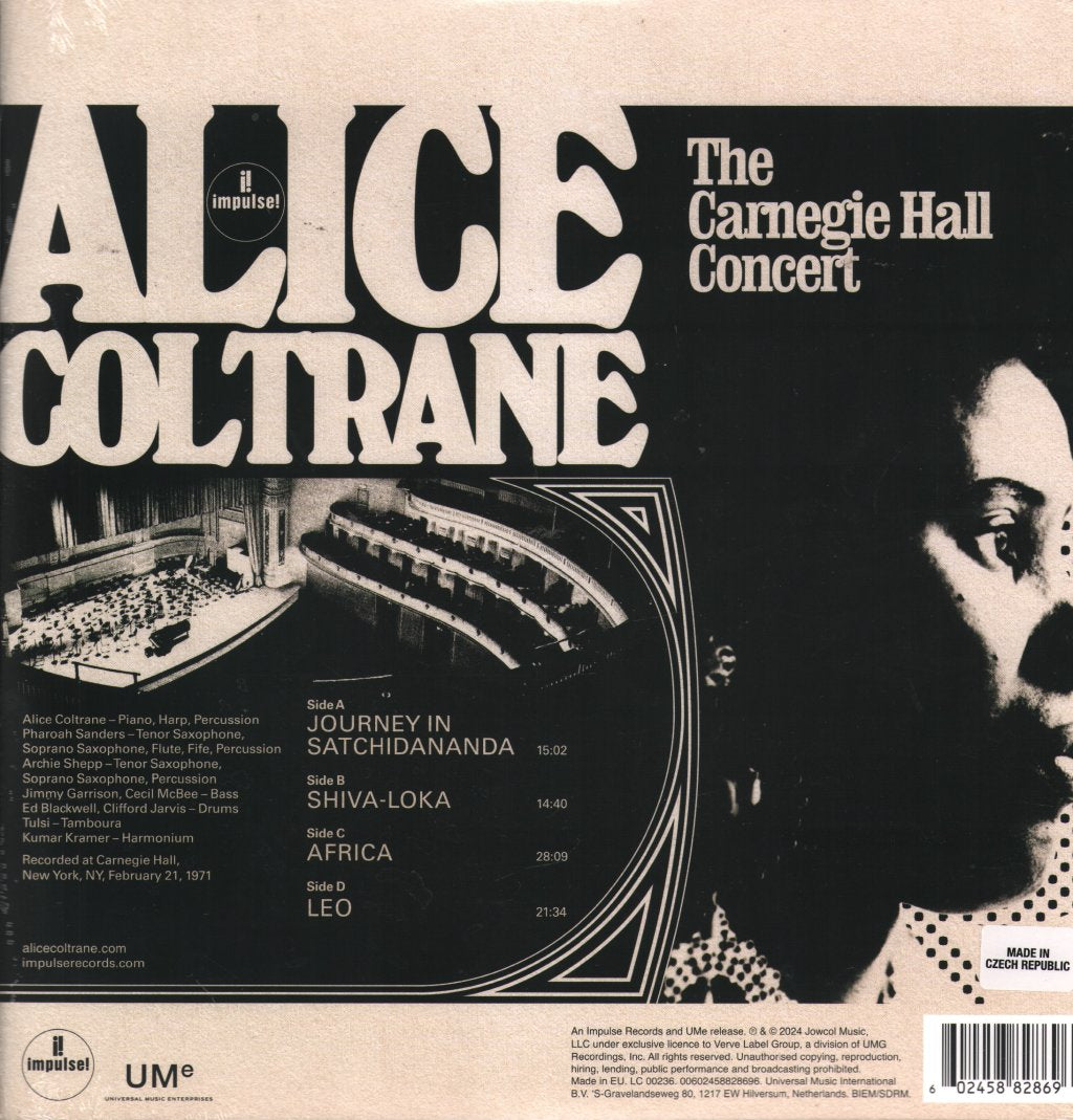 Alice Coltrane - Carnegie Hall Concert - Double Lp