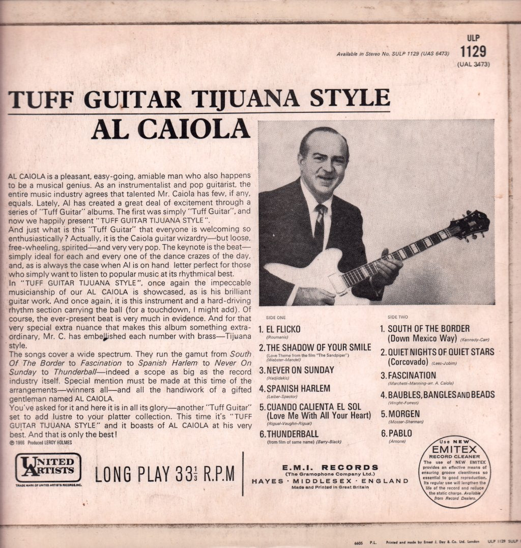 Al Caiola - Tuff Guitar Tijuana Style - Lp