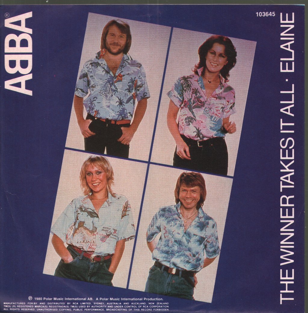 ABBA - Winner Takes It All / Elaine - 7 Inch