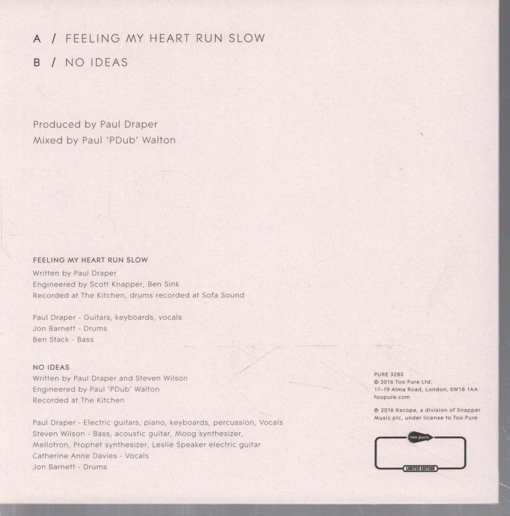 Paul Draper - Feeling My Heart Run Slow - 7 Inch