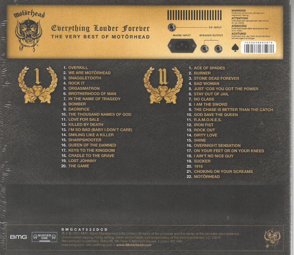 Motorhead - Everything Louder Forever - Double Cd