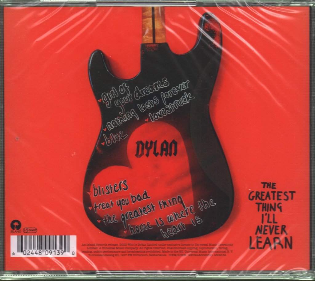 Dylan - Greatest Thing I'll Never Learn - Cd