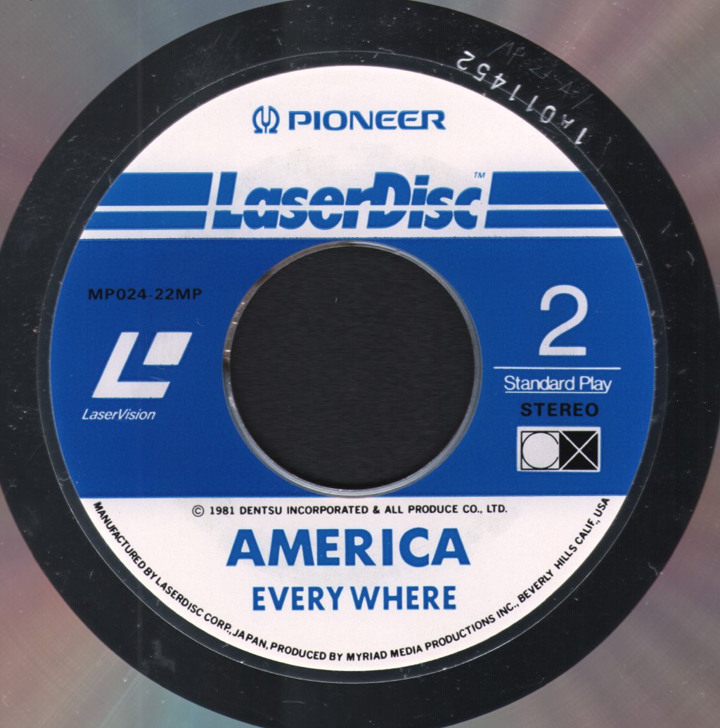 America - America Everywhere - Laser Disc