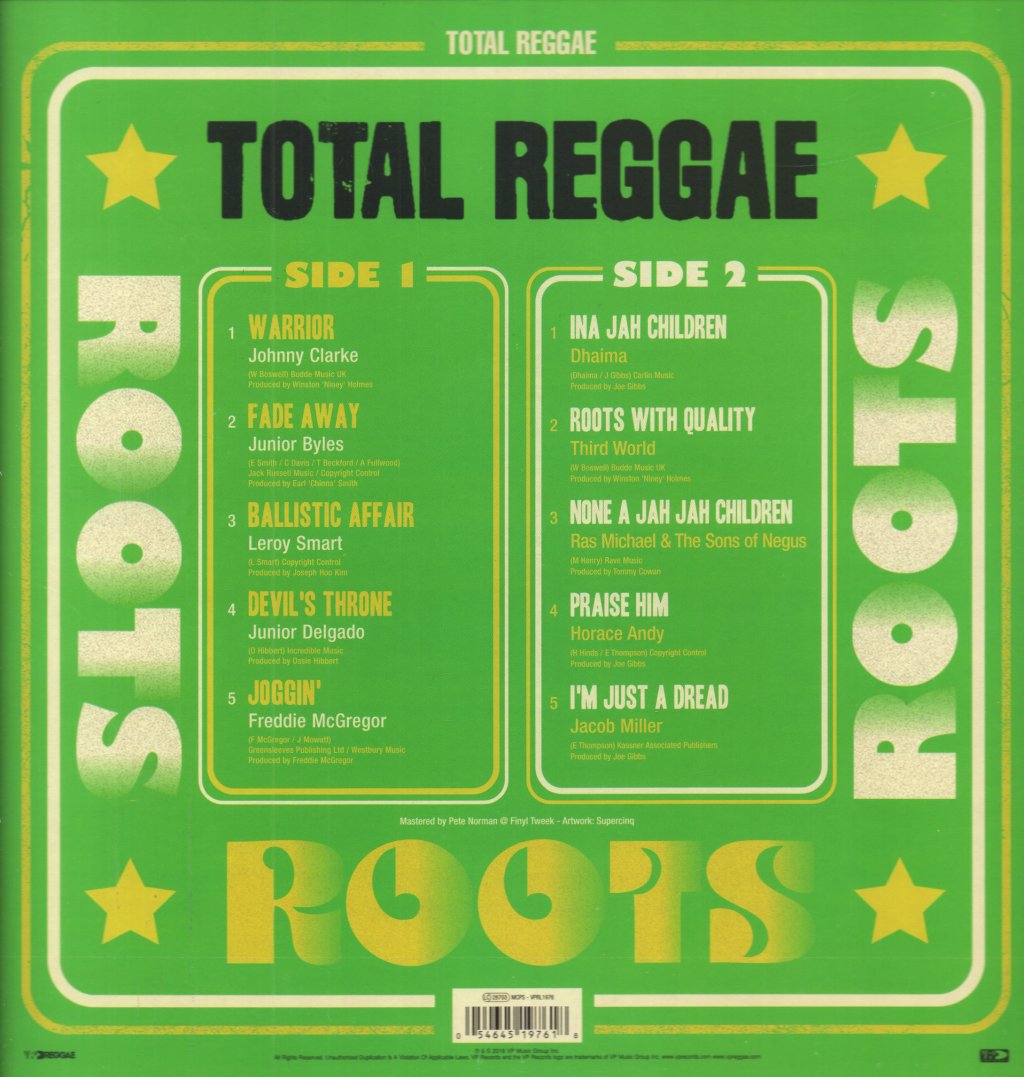 Various Artists - Total Reggae (Roots) - Lp