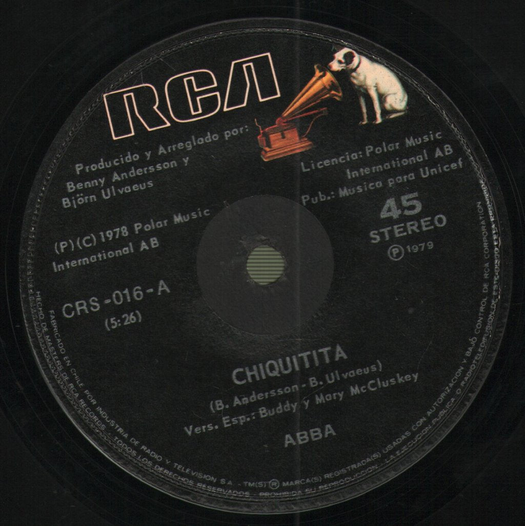 ABBA - Chiquitita (En Español) / Lovelight - 7 Inch