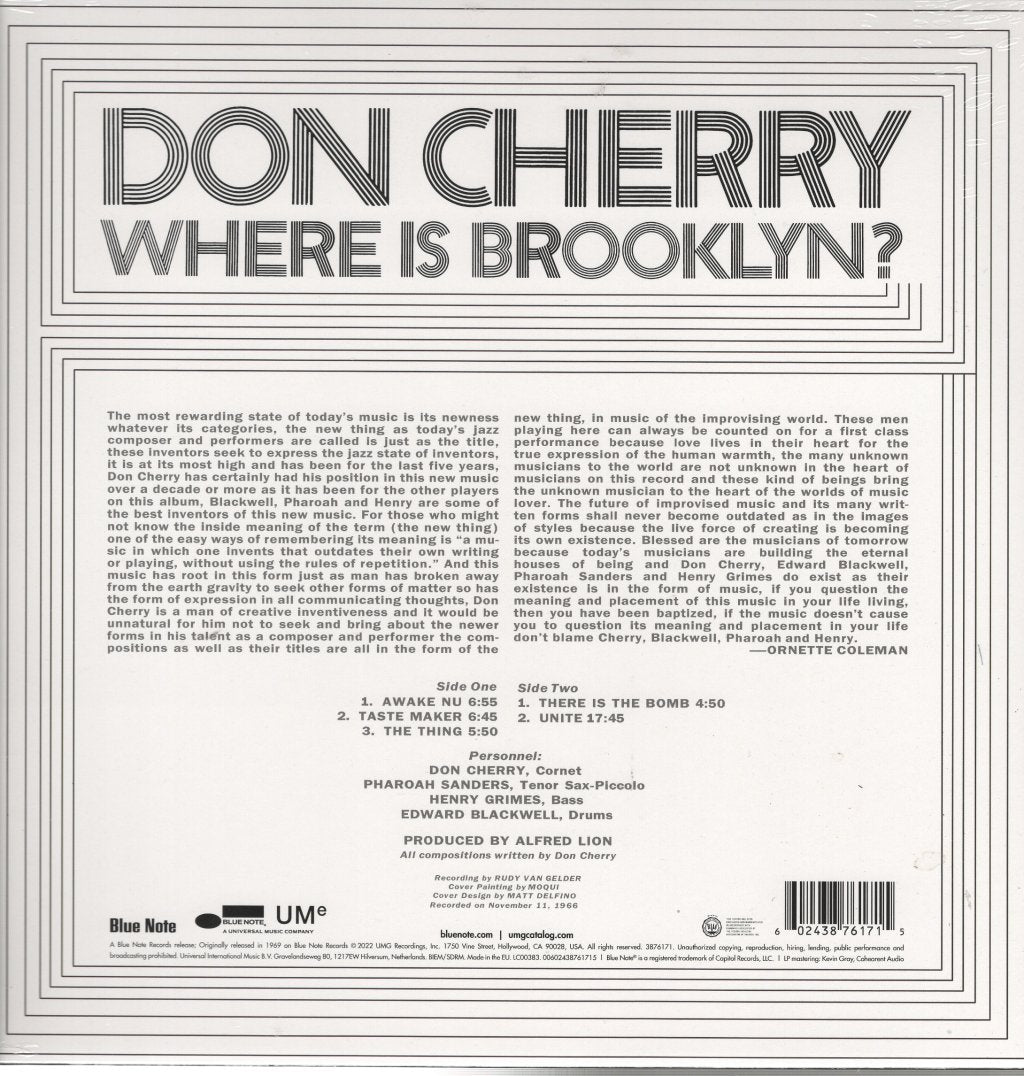 Don Cherry - Where Is Brooklyn? - Lp