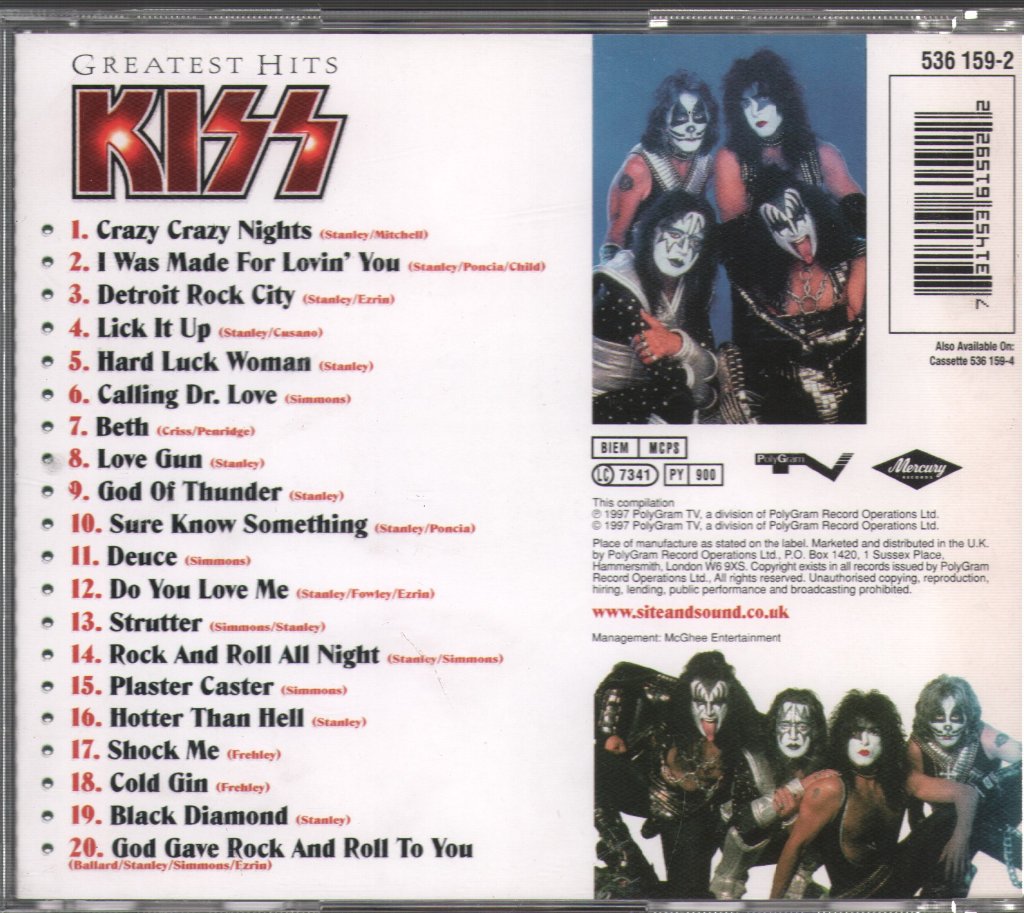 Kiss - Greatest Hits - Cd