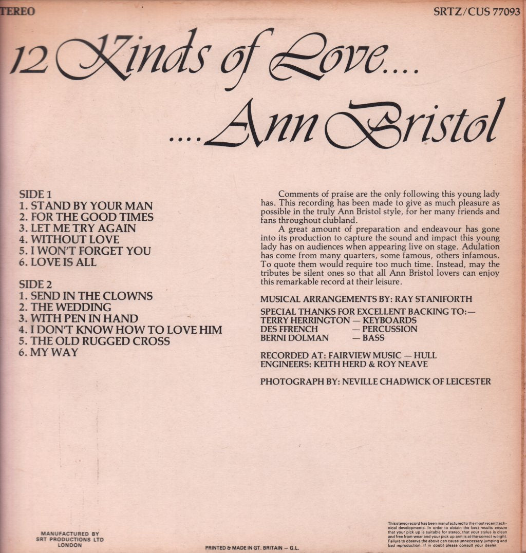 Ann Bristol - 12 Kinds Of Love - Lp