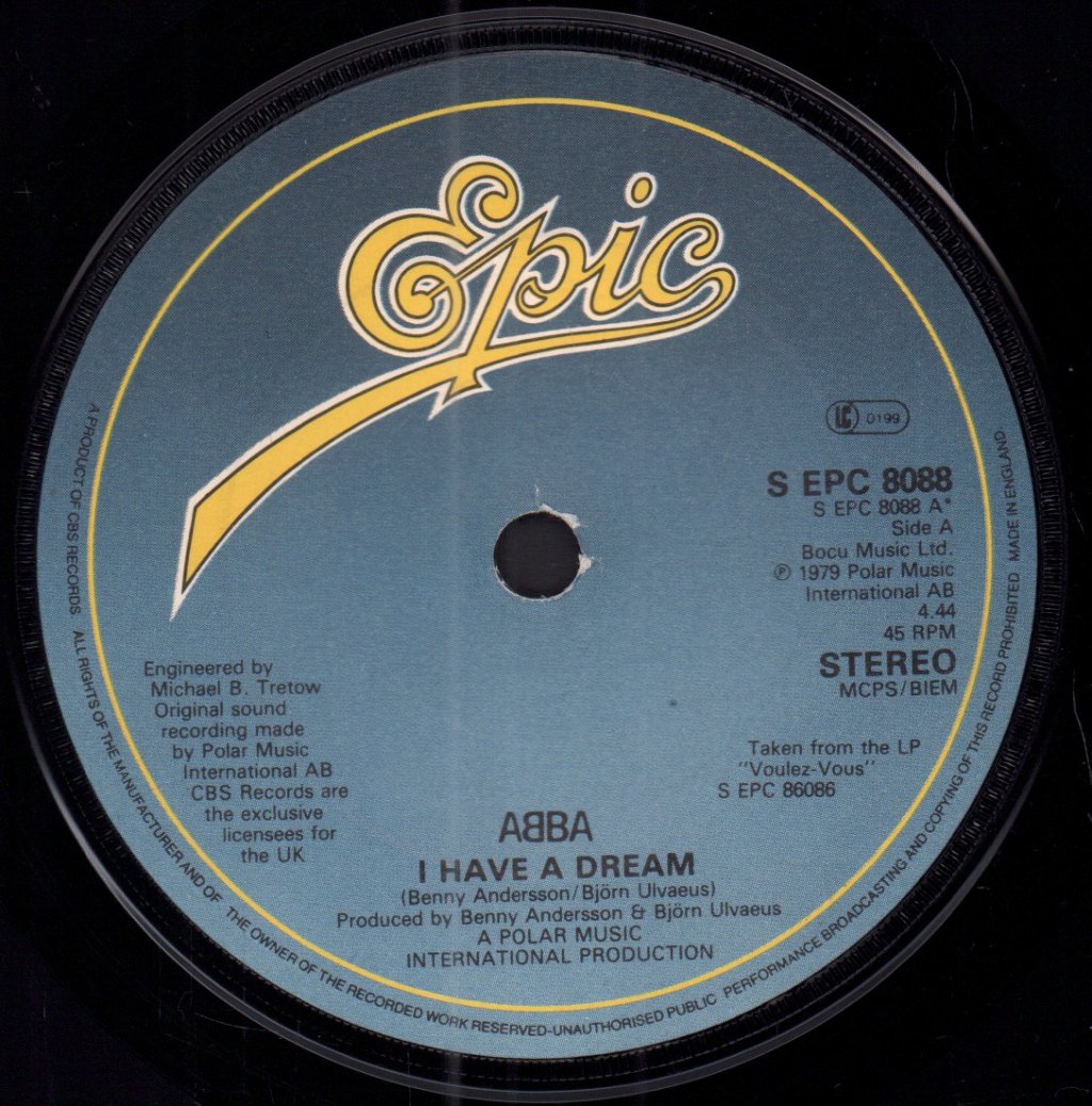 ABBA - I Have A Dream - 7 Inch