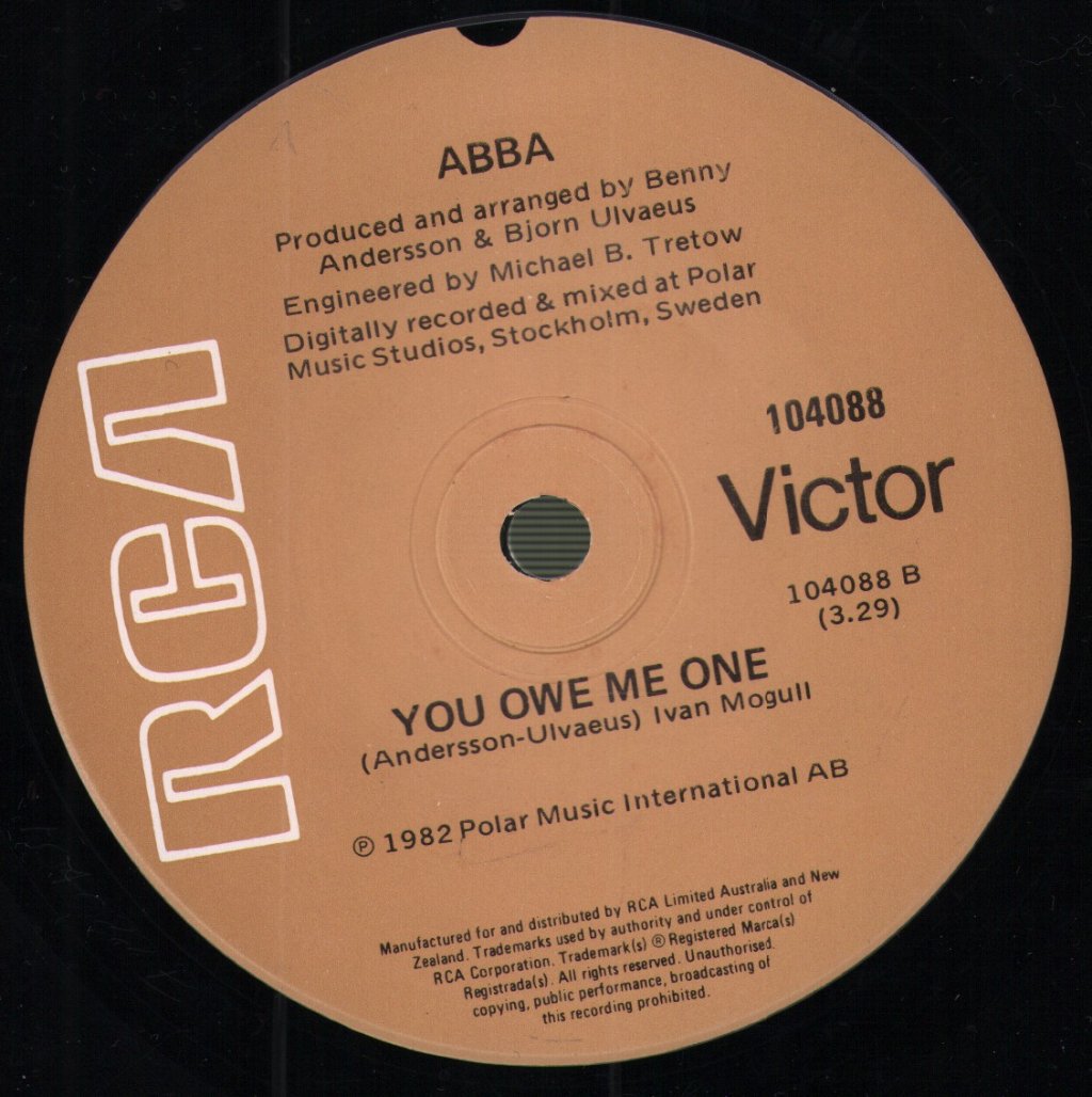 ABBA - Under Attack / You Owe Me One - 7 Inch