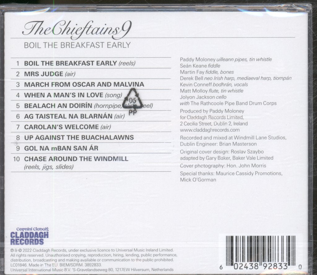 Chieftains - Boil The Breakfast Early - Cd