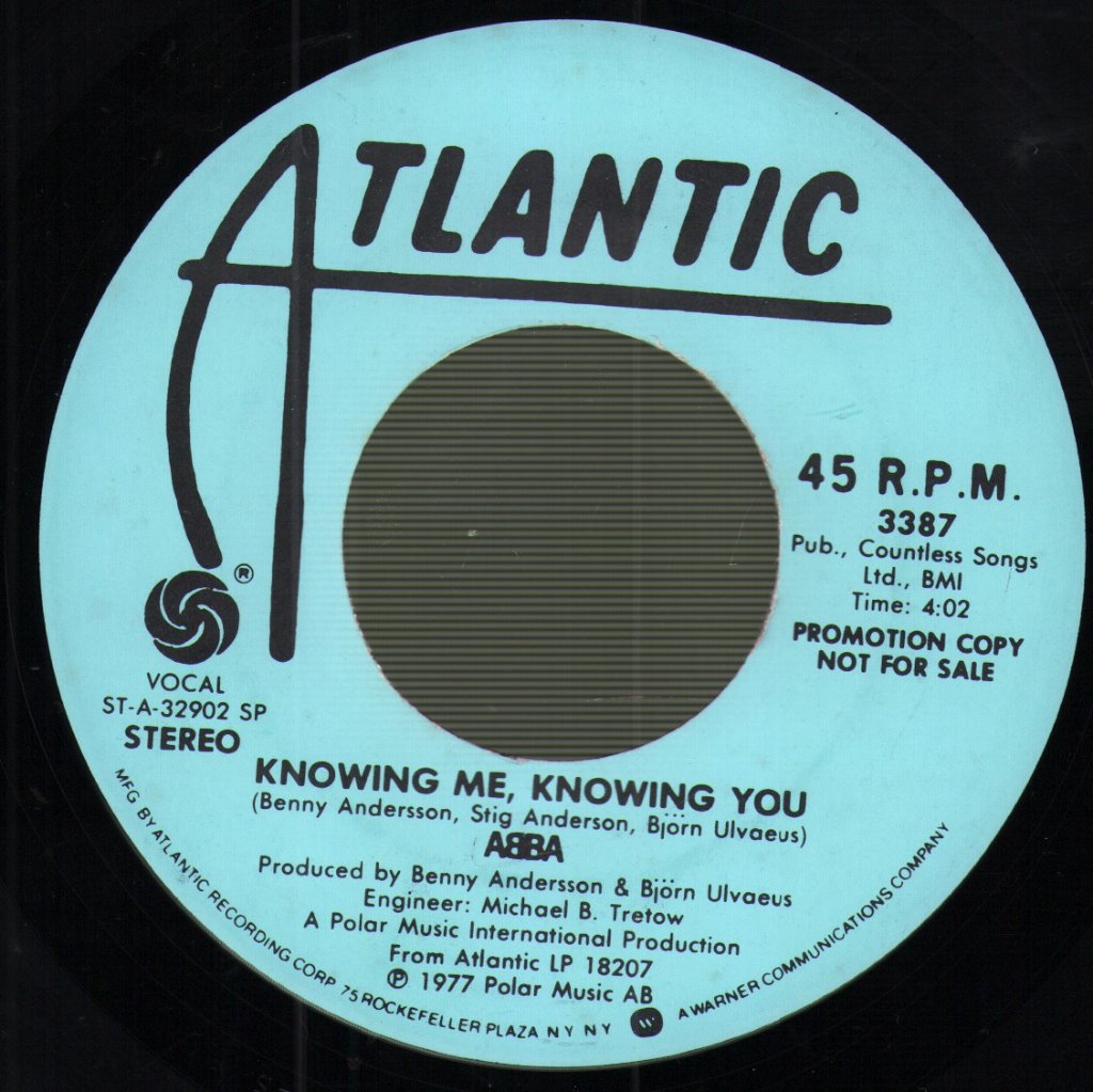 ABBA - Knowing Me, Knowing You - 7 Inch