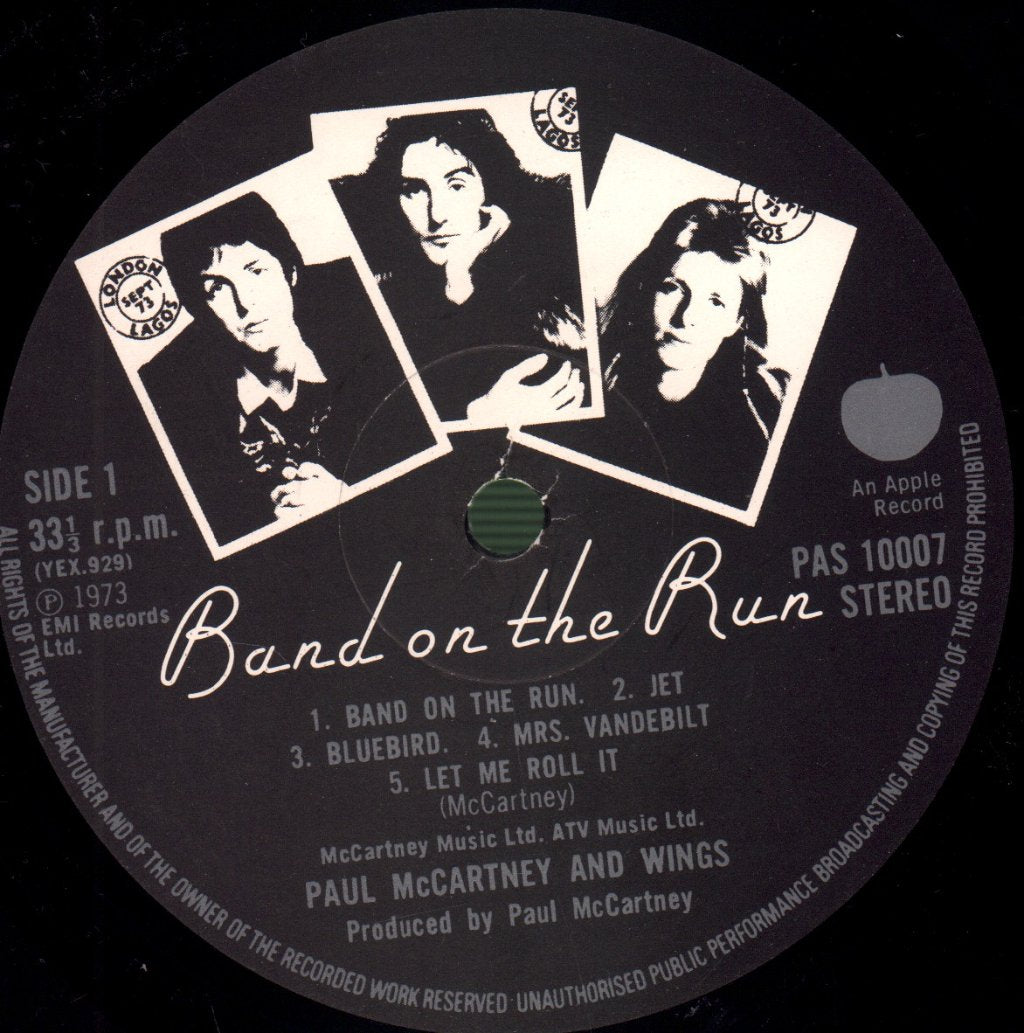 Paul McCartney And Wings - Band On The Run - Lp