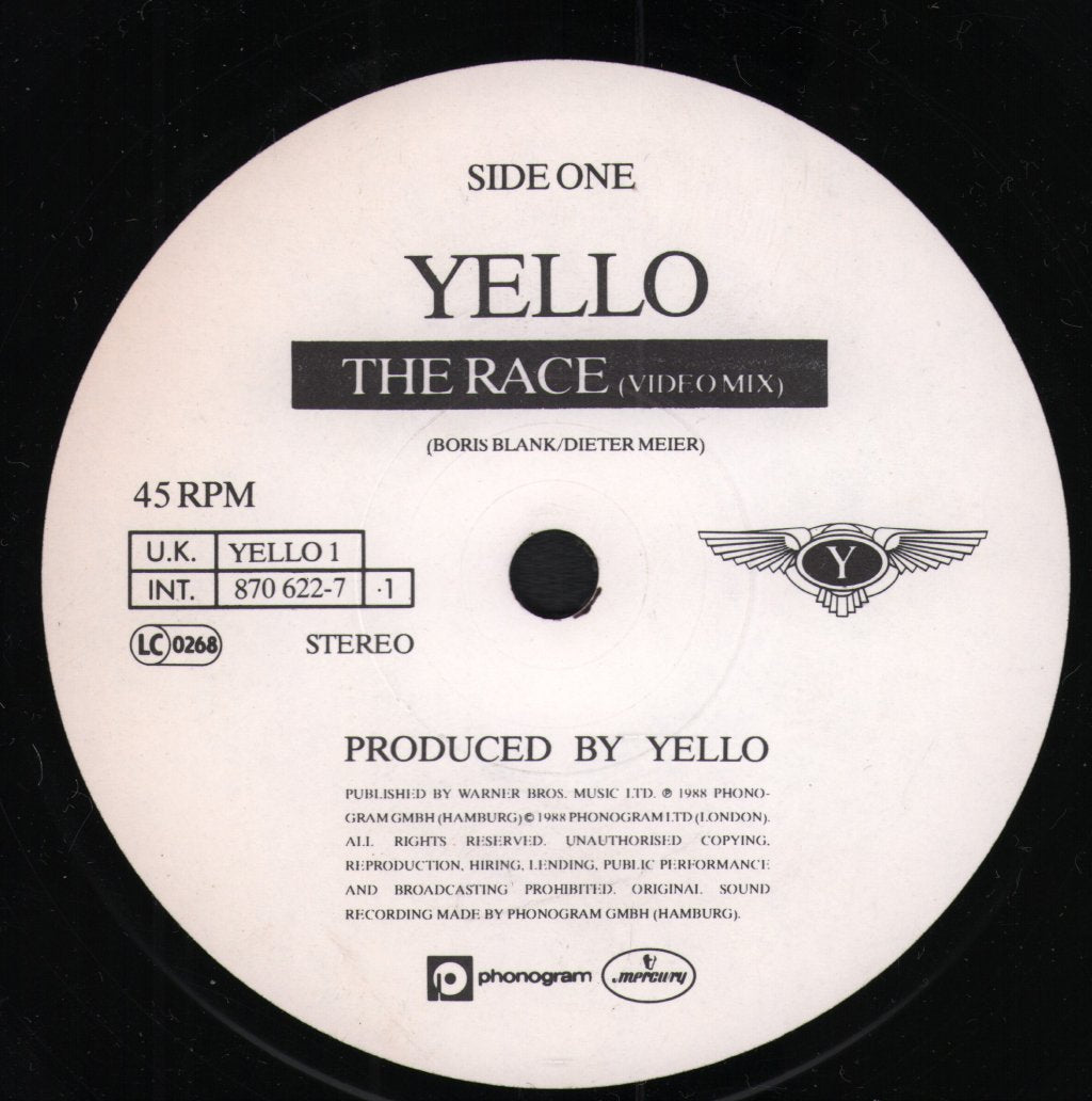 Yello - Race - 7 Inch