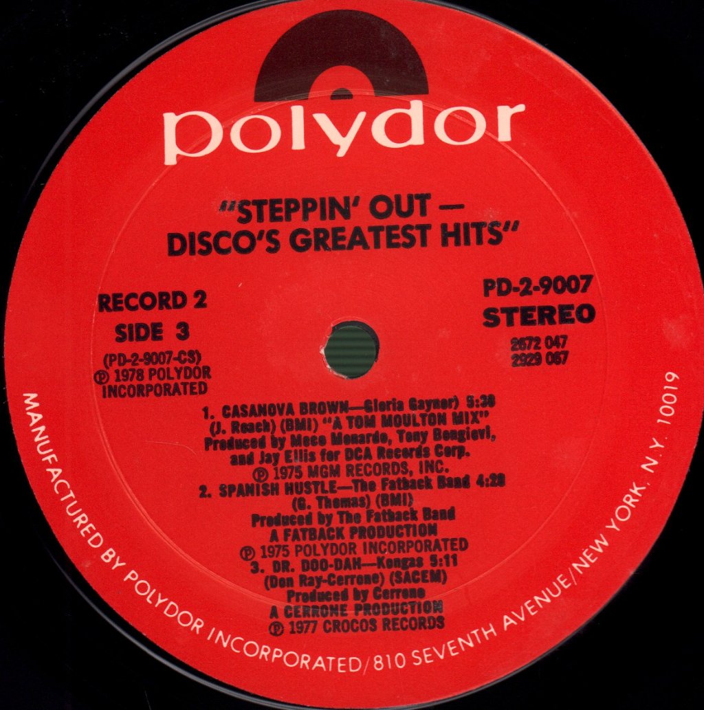 Various Artists - Steppin' Out - Disco's Greatest Hits - Double Lp