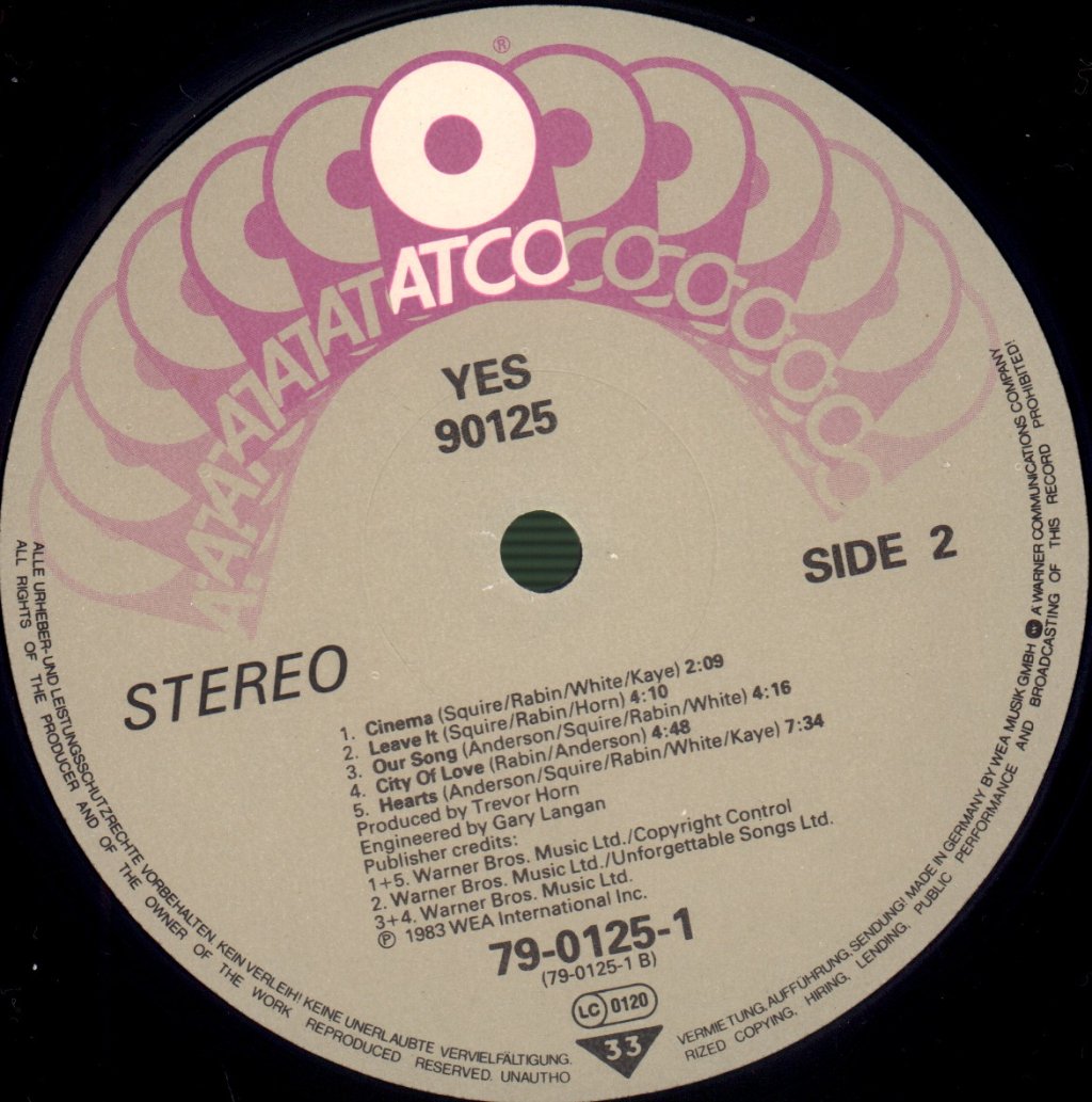 Yes - 90125 - Lp