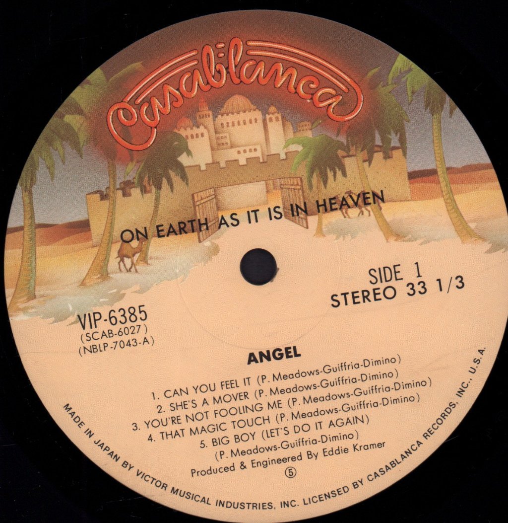 Angel (Rock Group) - On Earth As It Is In Heaven - Lp