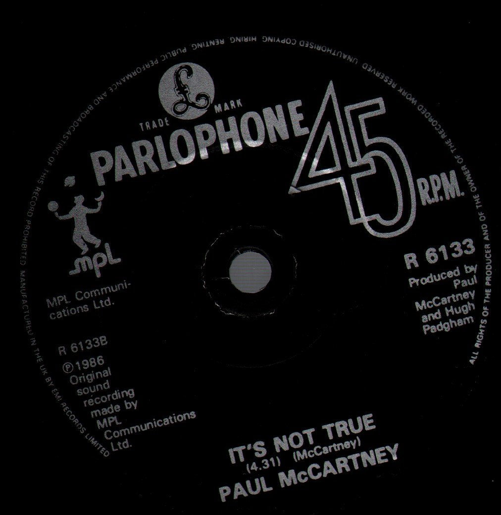 Paul McCartney - Press - 7 Inch