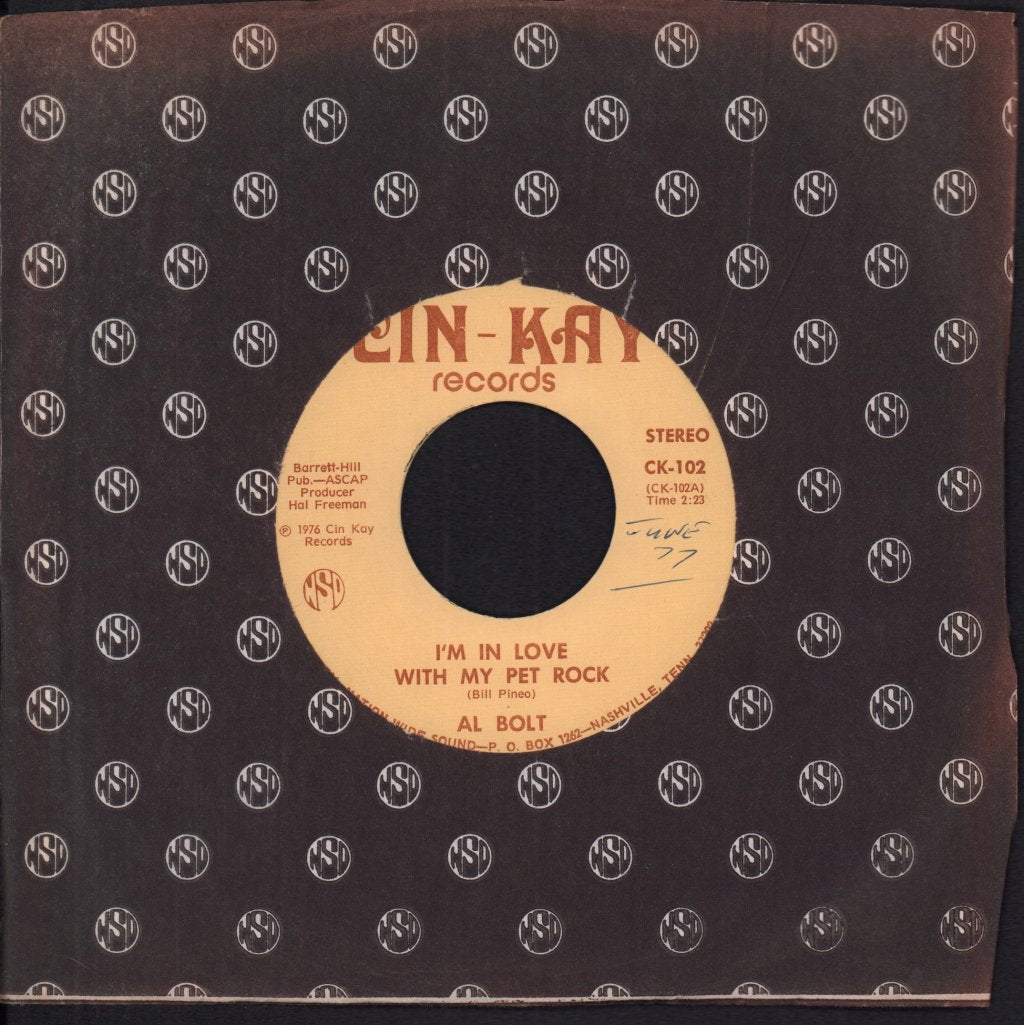 Al Bolt - I'm In Love With My Pet Rock - 7 Inch