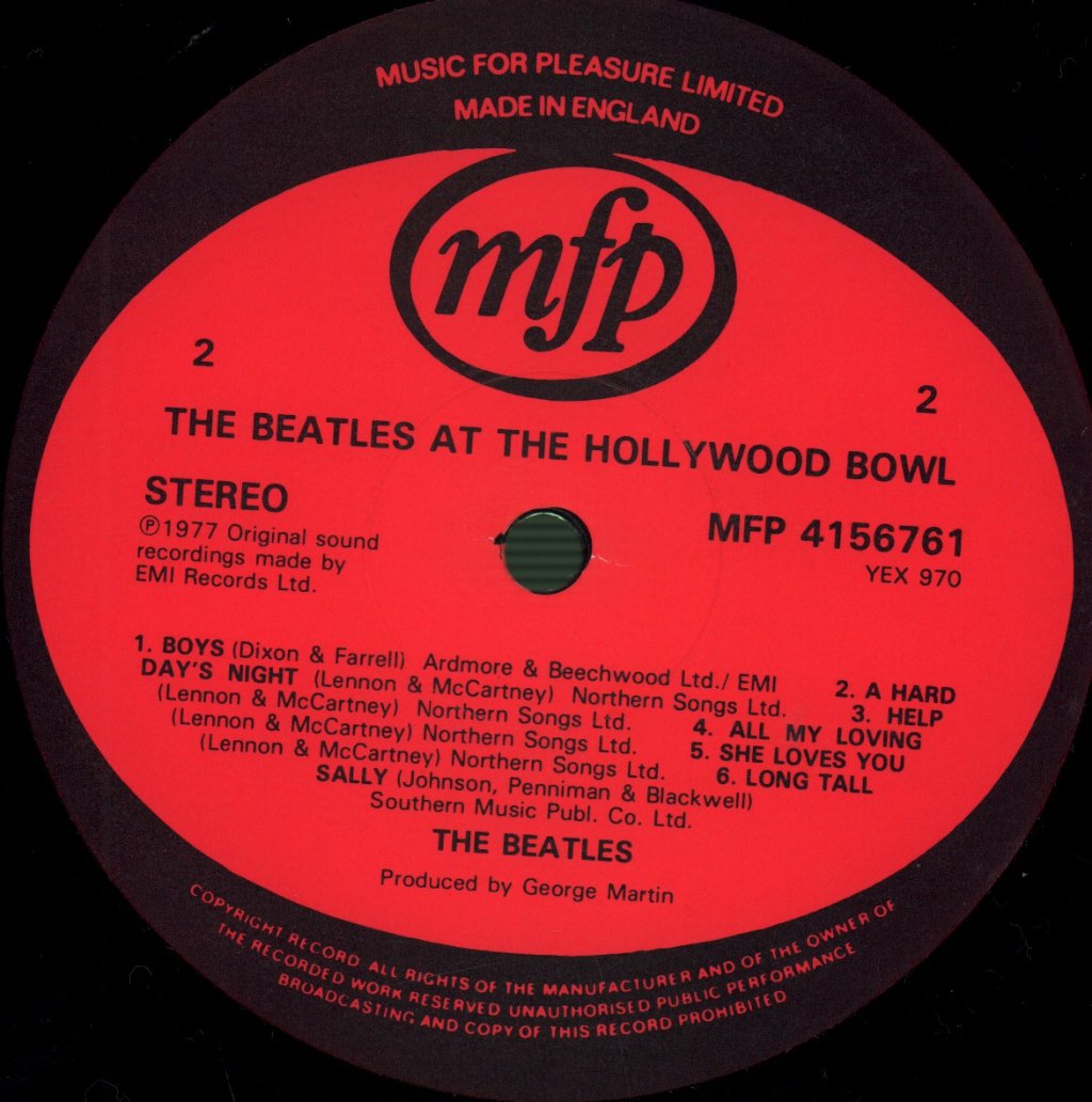 Beatles - At The Hollywood Bowl - Lp