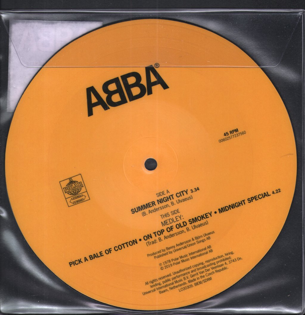 ABBA - Summer Night City - 7 Inch